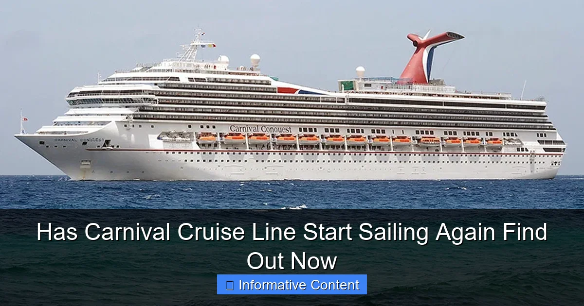 Has Carnival Cruise Line Start Sailing Again Find Out Now