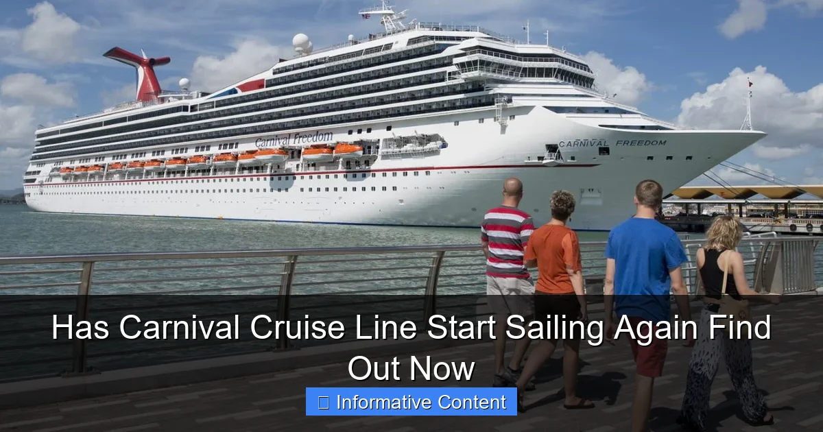 Has Carnival Cruise Line Start Sailing Again Find Out Now