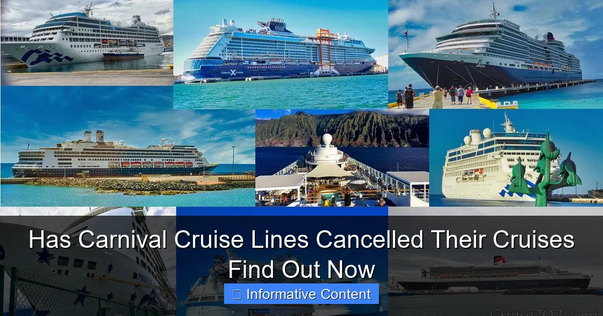 Has Carnival Cruise Lines Cancelled Their Cruises Find Out Now