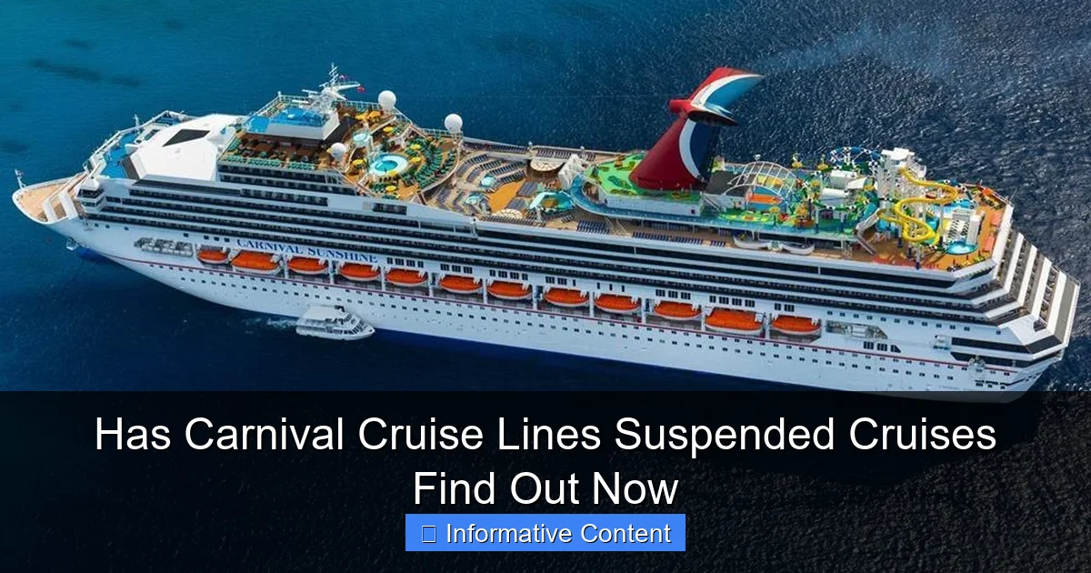Has Carnival Cruise Lines Suspended Cruises Find Out Now