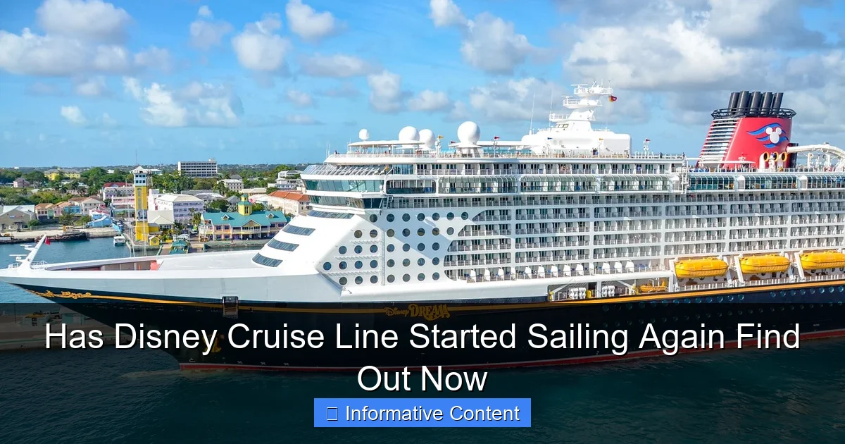 Has Disney Cruise Line Started Sailing Again Find Out Now