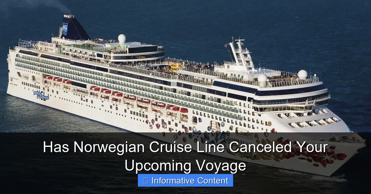 Has Norwegian Cruise Line Canceled Your Upcoming Voyage