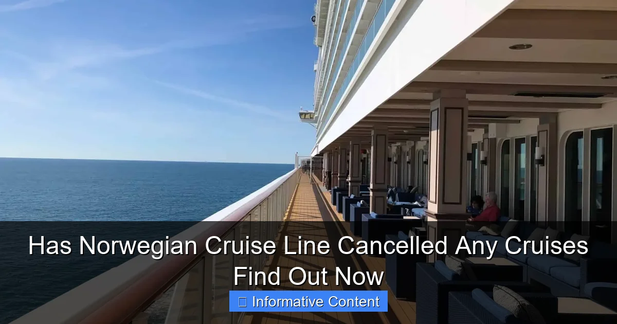 Has Norwegian Cruise Line Cancelled Any Cruises Find Out Now