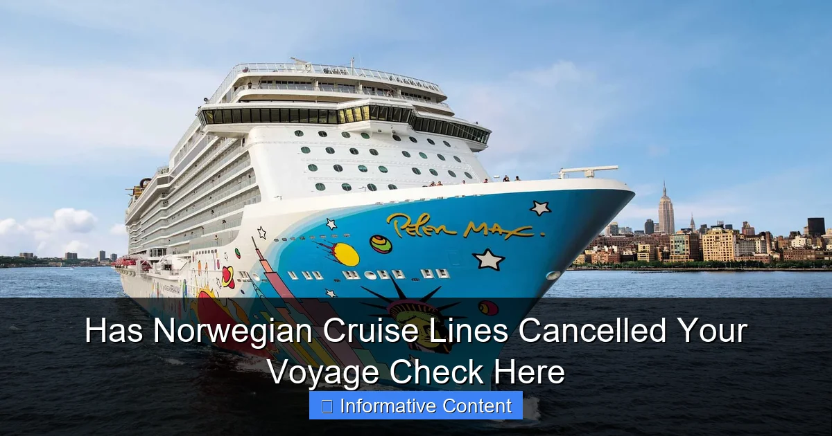 Has Norwegian Cruise Lines Cancelled Your Voyage Check Here