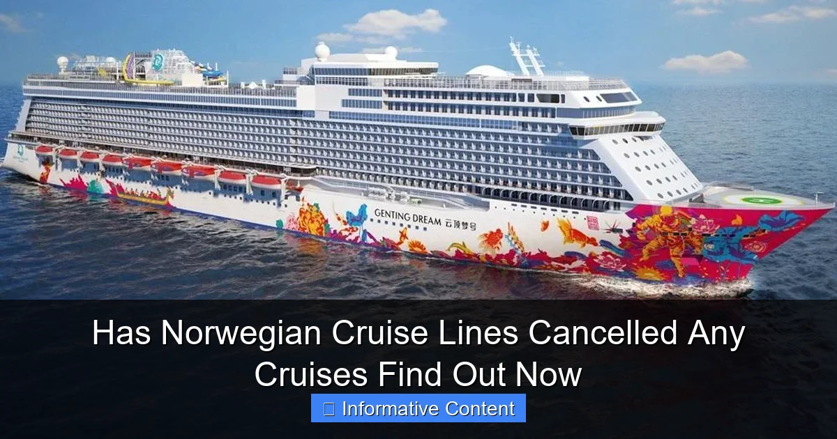 Has Norwegian Cruise Lines Cancelled Any Cruises Find Out Now