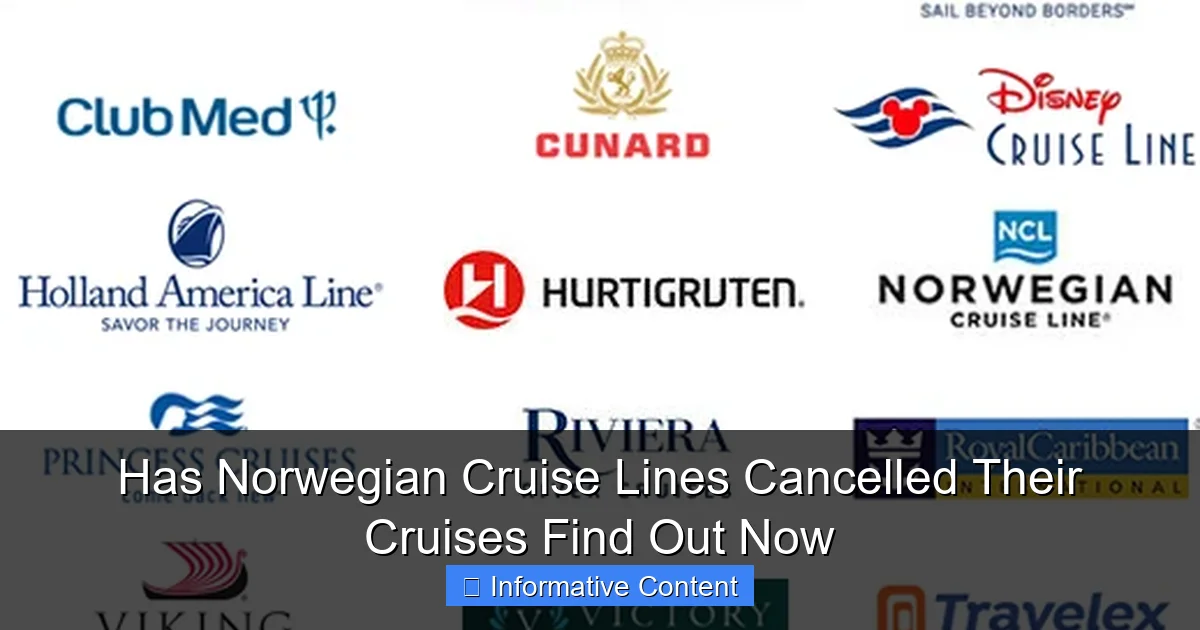 Has Norwegian Cruise Lines Cancelled Their Cruises Find Out Now