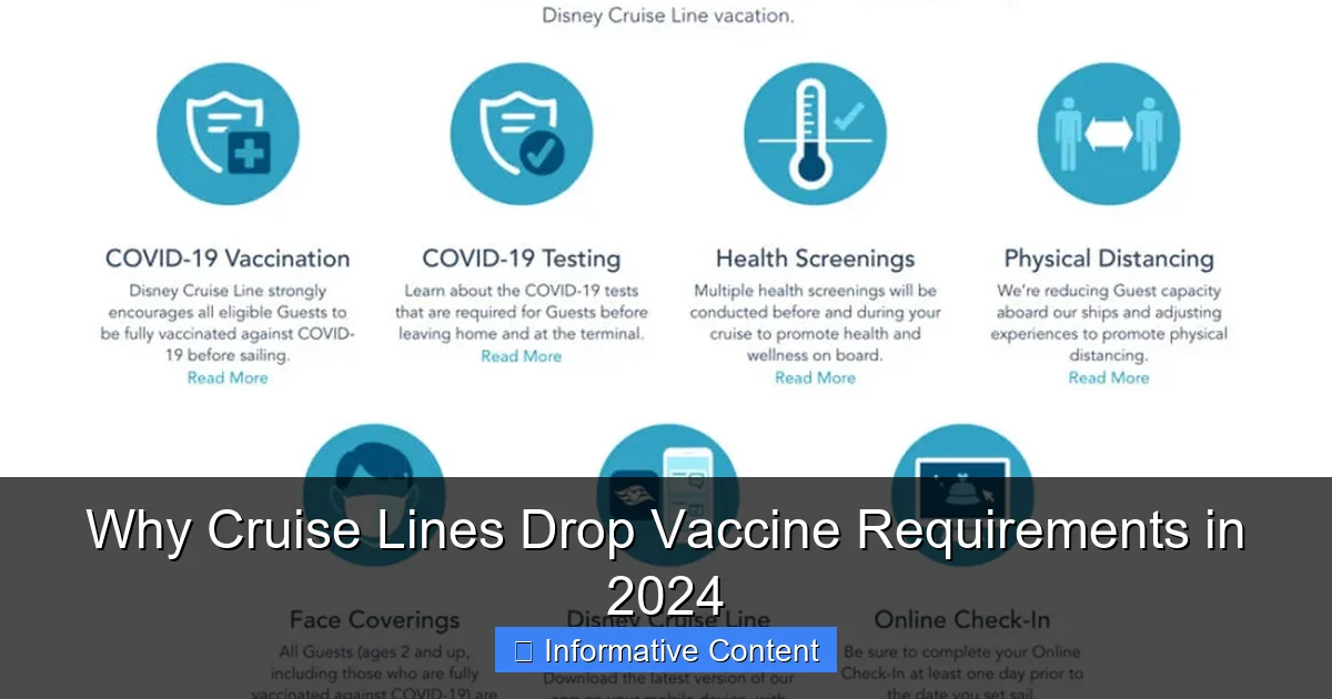 Why Cruise Lines Drop Vaccine Requirements in 2024