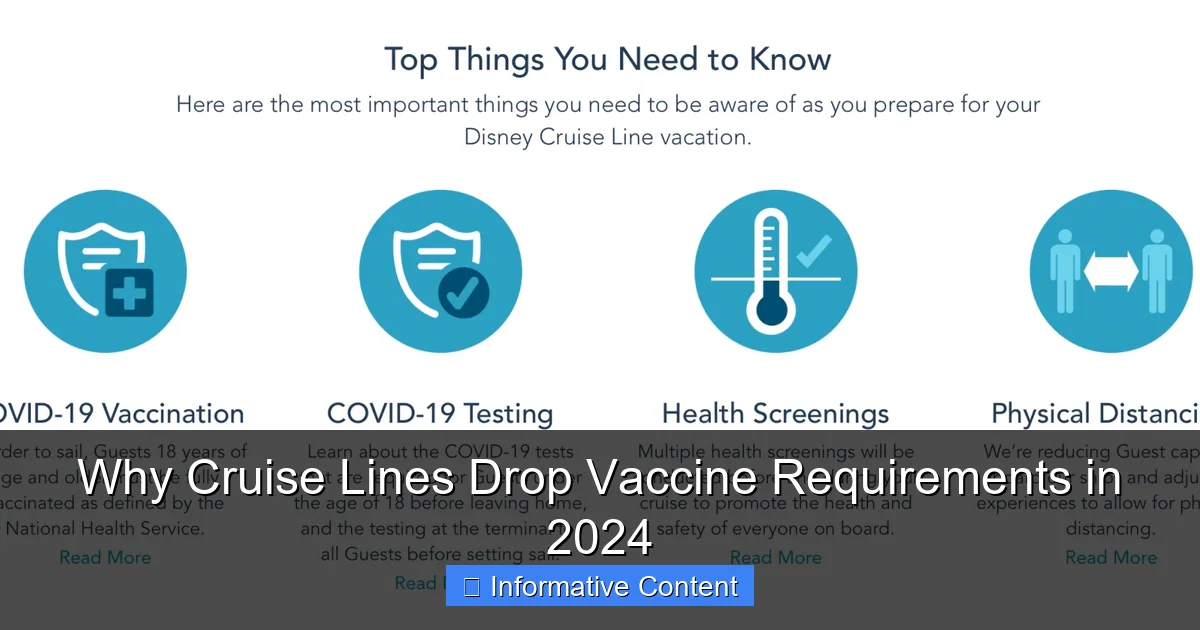 Why Cruise Lines Drop Vaccine Requirements in 2024