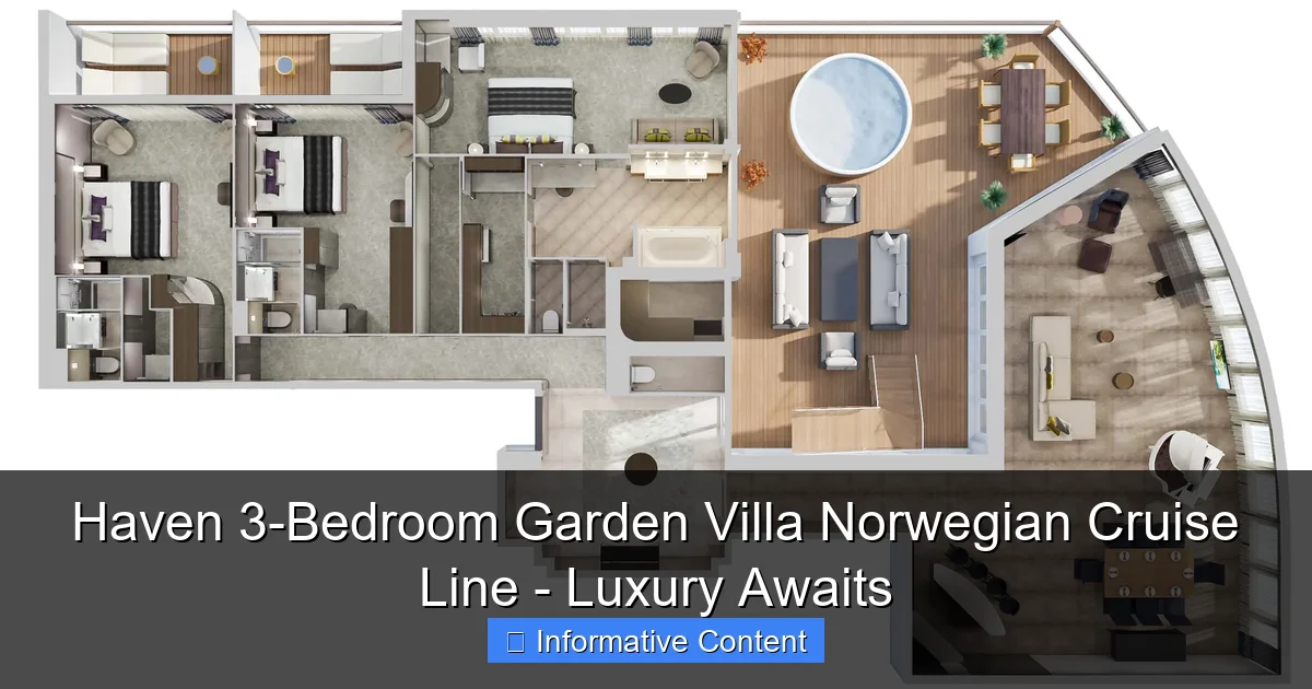Haven 3-Bedroom Garden Villa Norwegian Cruise Line - Luxury Awaits