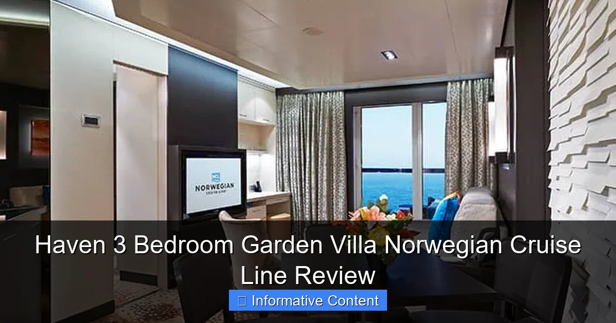 Haven 3 Bedroom Garden Villa Norwegian Cruise Line Review