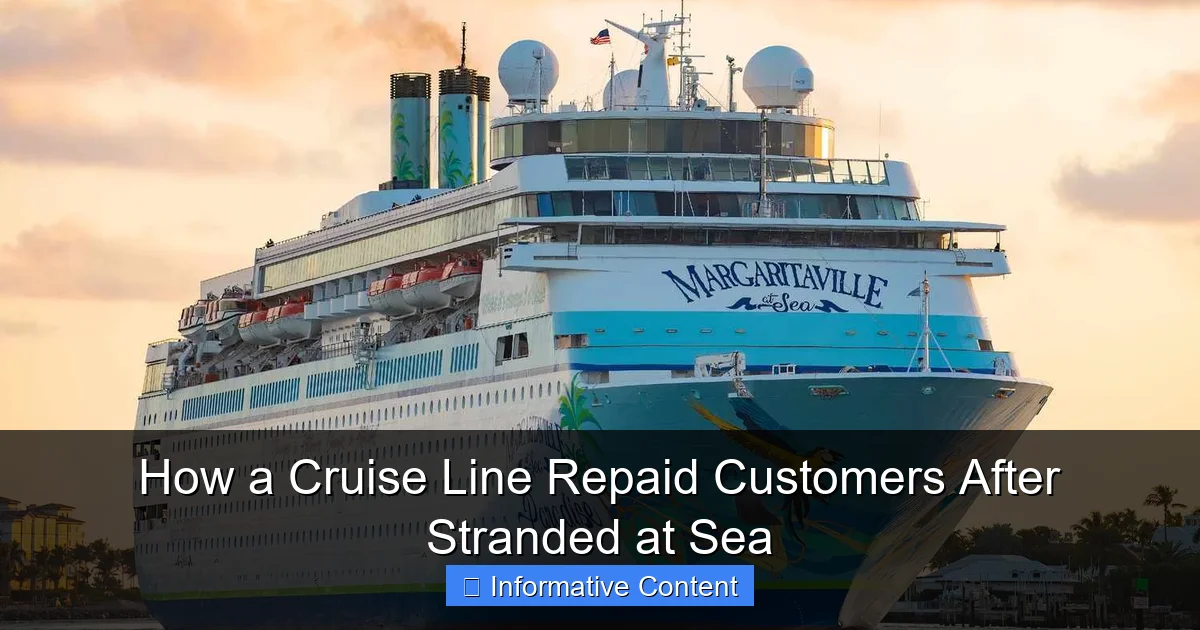 How a Cruise Line Repaid Customers After Stranded at Sea