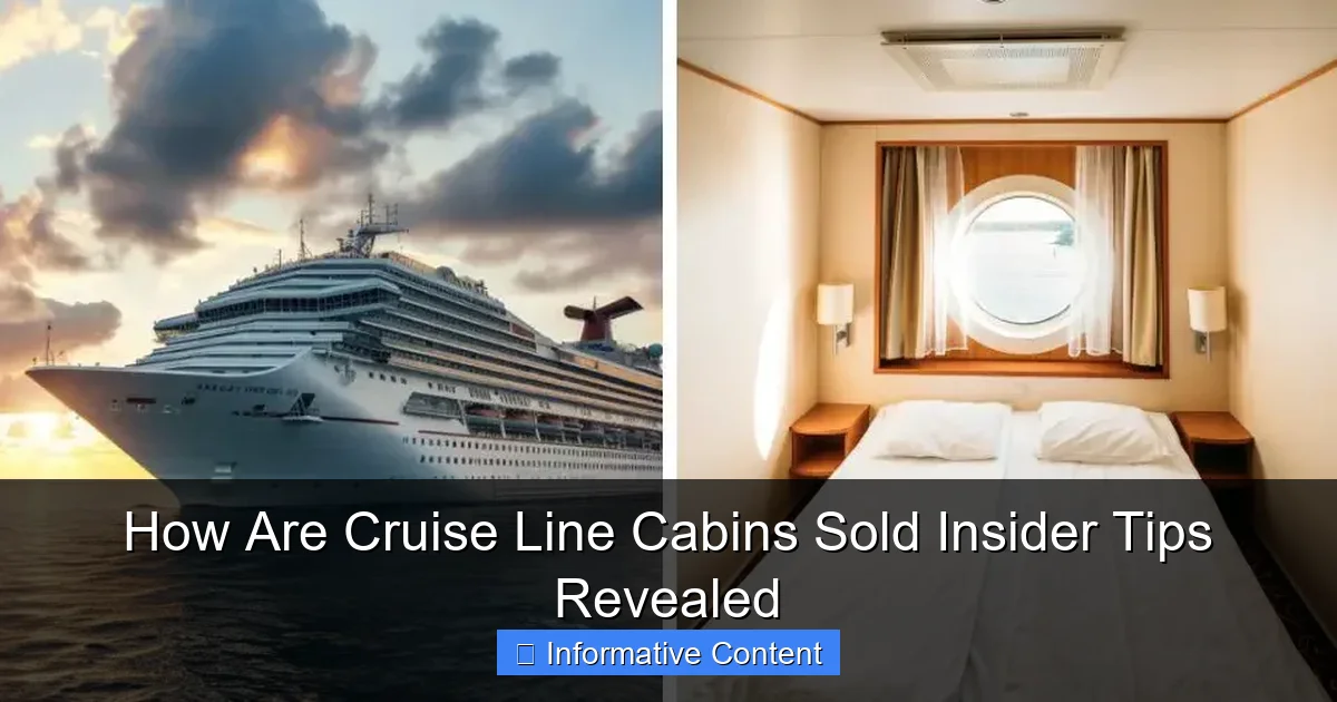 How Are Cruise Line Cabins Sold Insider Tips Revealed