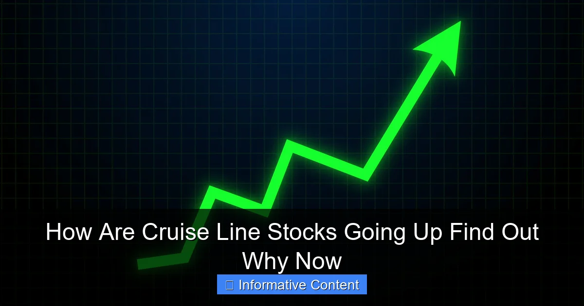 How Are Cruise Line Stocks Going Up Find Out Why Now
