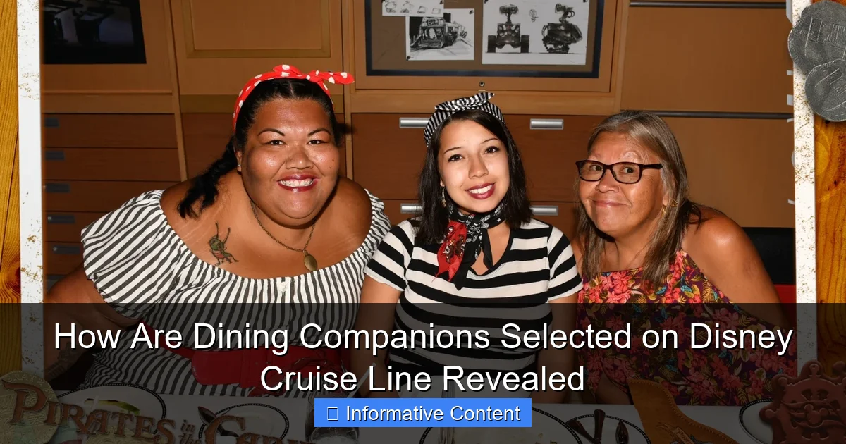 How Are Dining Companions Selected on Disney Cruise Line Revealed