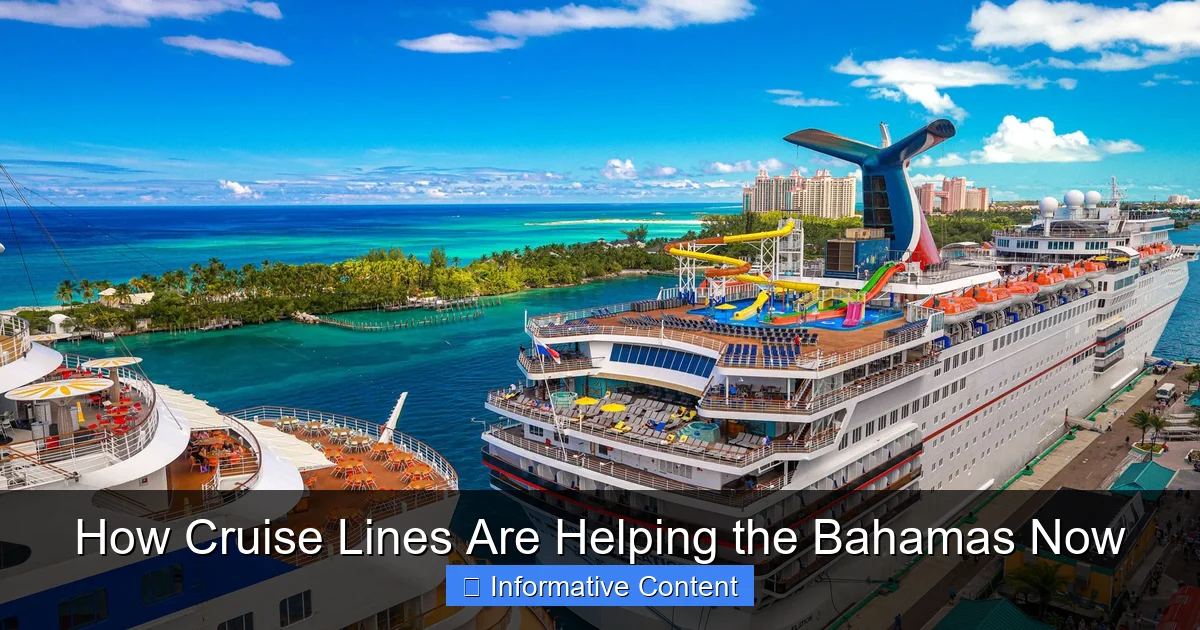 How Cruise Lines Are Helping the Bahamas Now