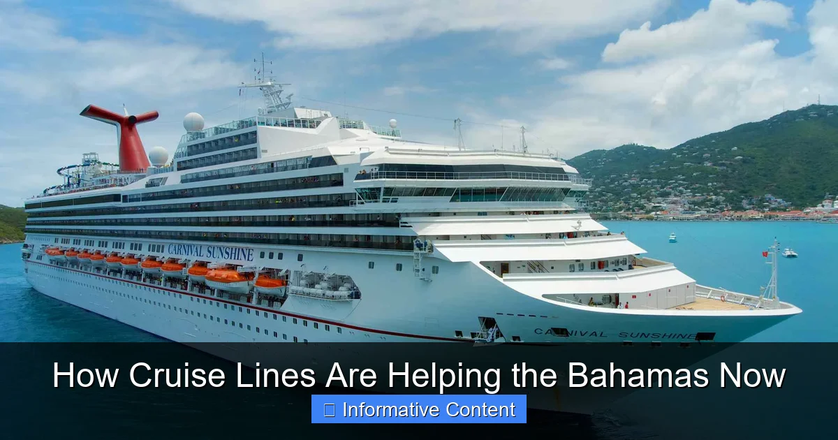 How Cruise Lines Are Helping the Bahamas Now