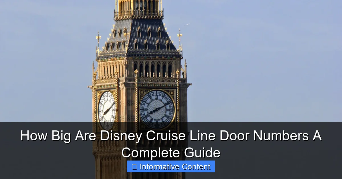 How Big Are Disney Cruise Line Door Numbers A Complete Guide