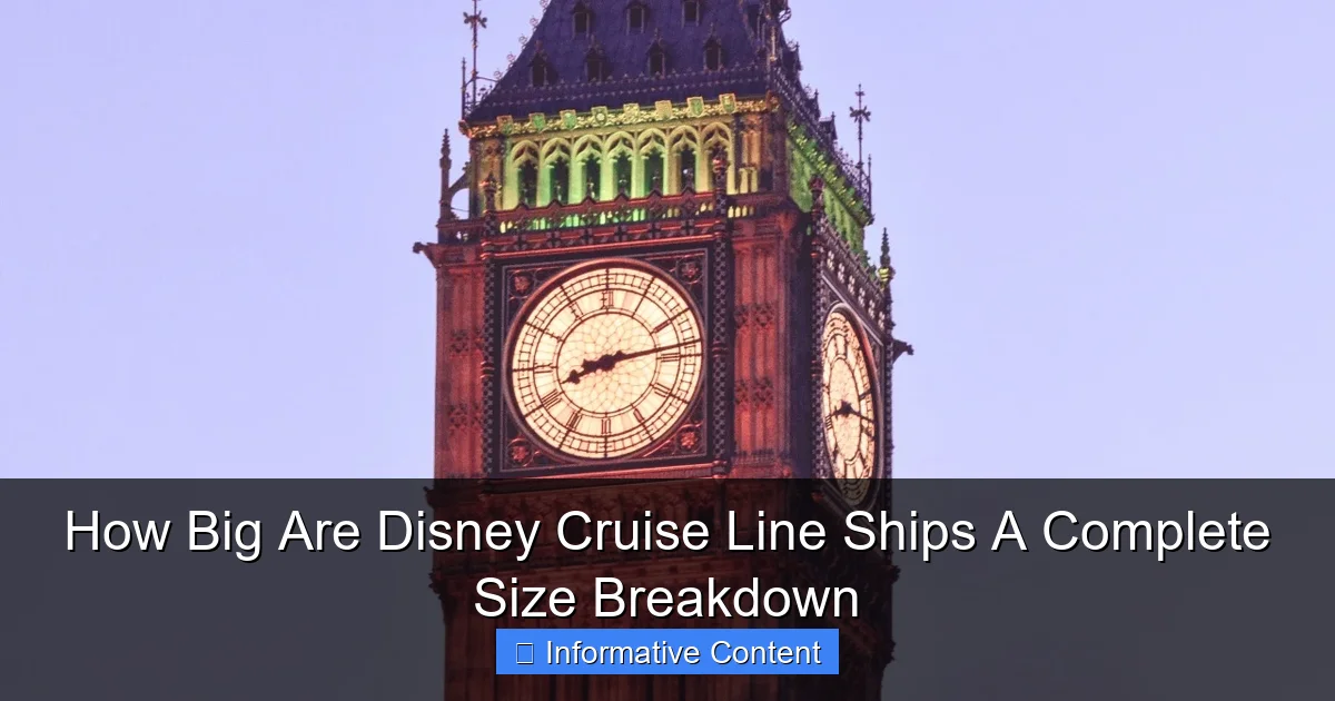 How Big Are Disney Cruise Line Ships A Complete Size Breakdown