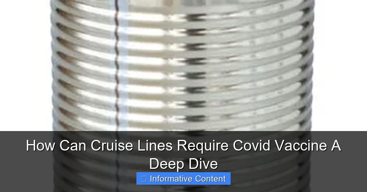How Can Cruise Lines Require Covid Vaccine A Deep Dive