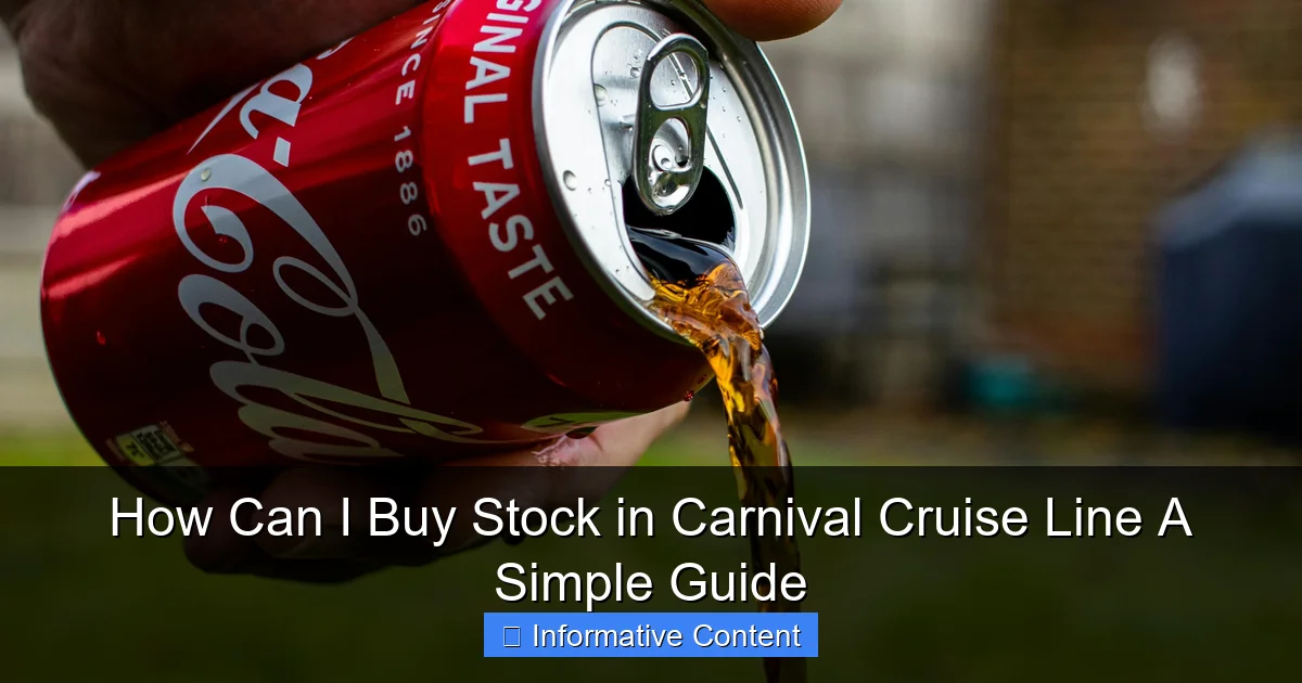 How Can I Buy Stock in Carnival Cruise Line A Simple Guide