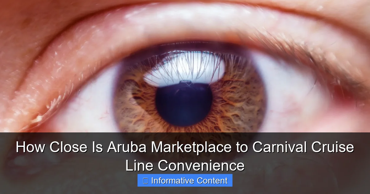 How Close Is Aruba Marketplace to Carnival Cruise Line Convenience