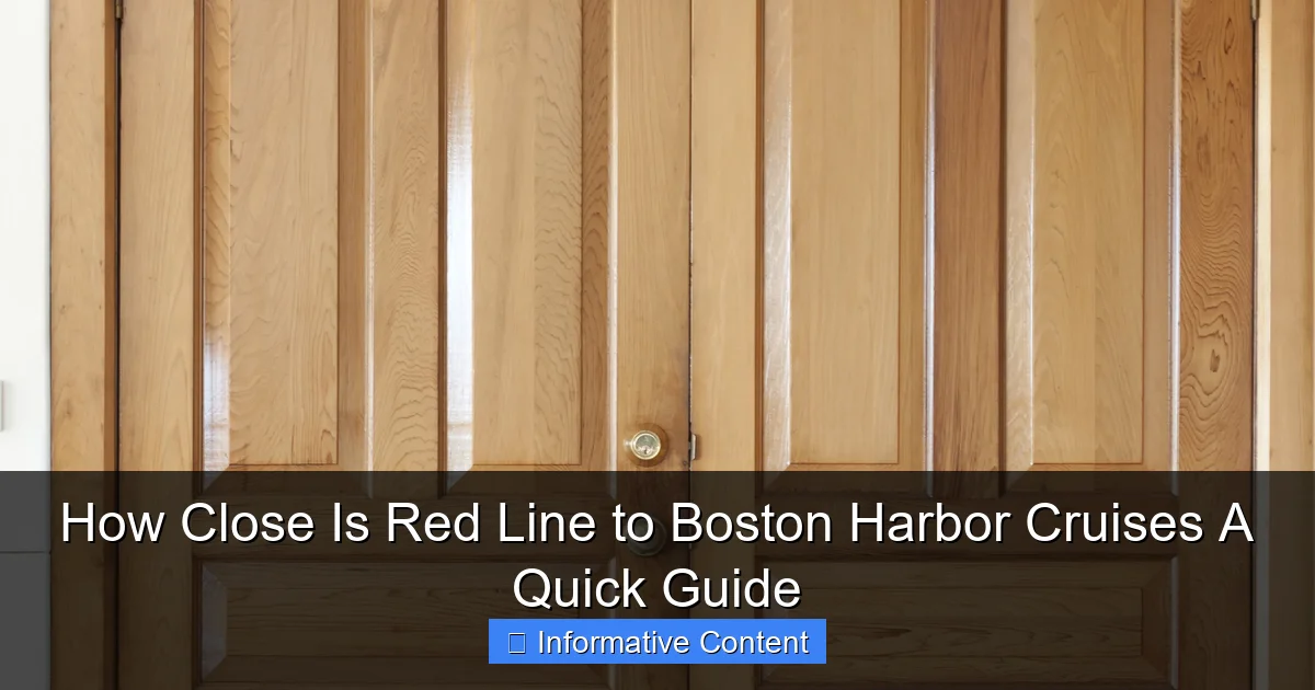 How Close Is Red Line to Boston Harbor Cruises A Quick Guide