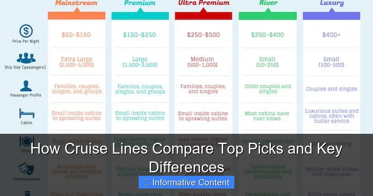 How Cruise Lines Compare Top Picks and Key Differences