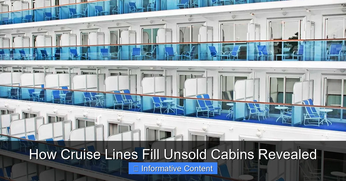 How Cruise Lines Fill Unsold Cabins Revealed