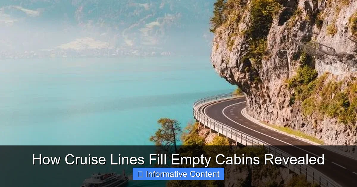How Cruise Lines Fill Empty Cabins Revealed