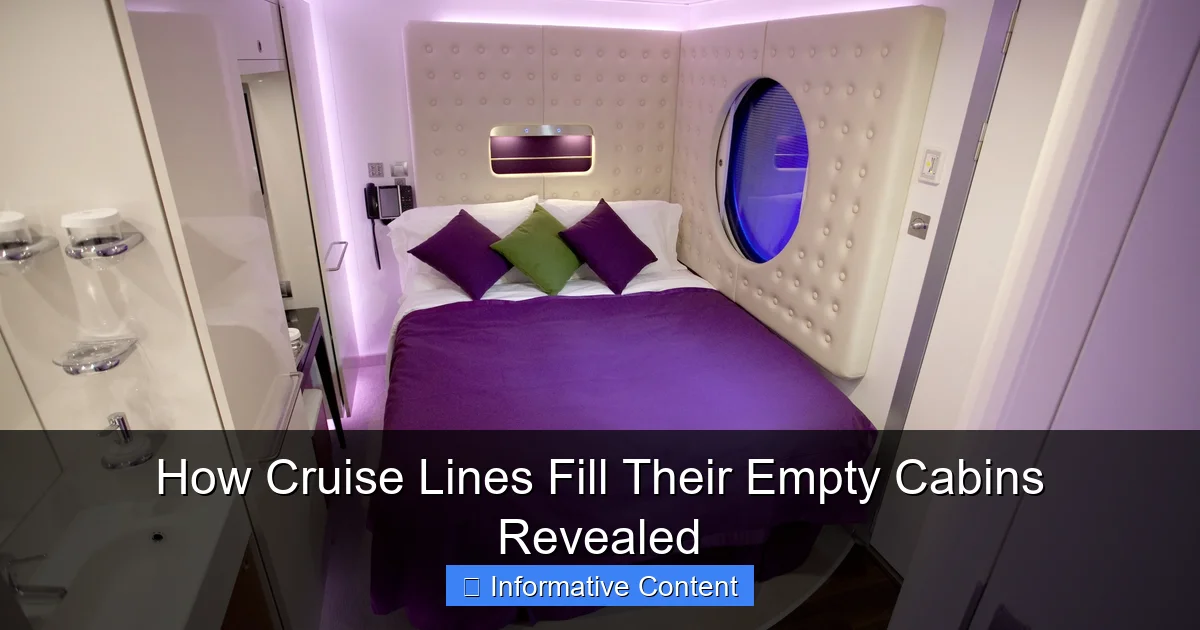 How Cruise Lines Fill Their Empty Cabins Revealed