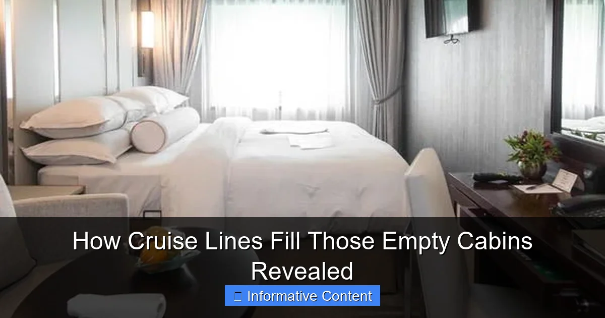 How Cruise Lines Fill Those Empty Cabins Revealed