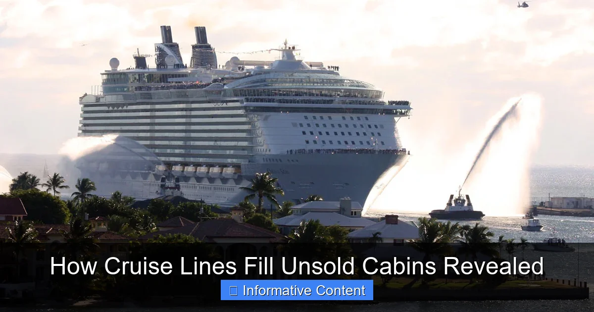 How Cruise Lines Fill Unsold Cabins Revealed