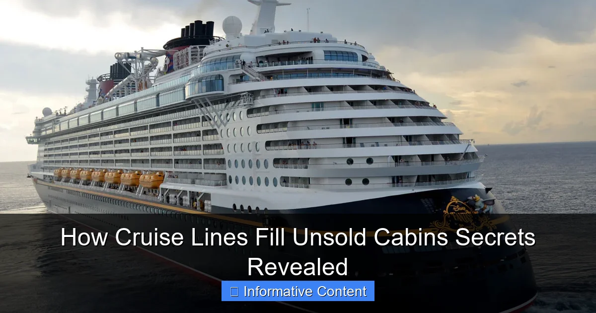 How Cruise Lines Fill Unsold Cabins Secrets Revealed