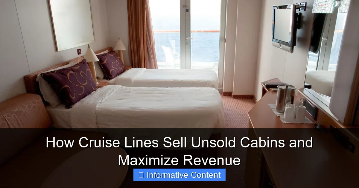How Cruise Lines Sell Unsold Cabins and Maximize Revenue