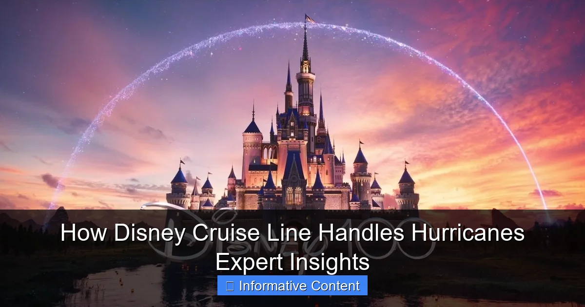 How Disney Cruise Line Handles Hurricanes Expert Insights