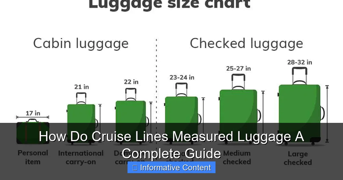 How Do Cruise Lines Measured Luggage A Complete Guide