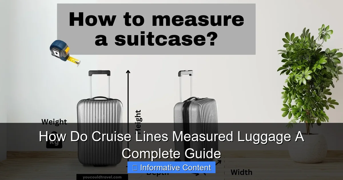How Do Cruise Lines Measured Luggage A Complete Guide