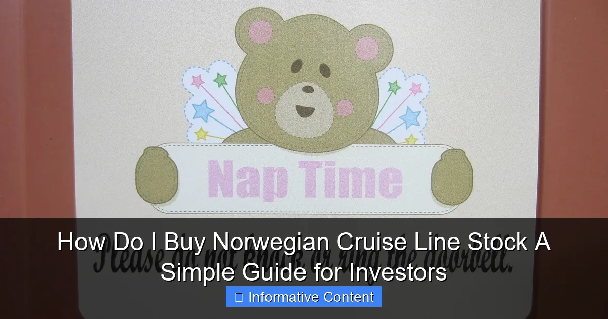 How Do I Buy Norwegian Cruise Line Stock A Simple Guide for Investors