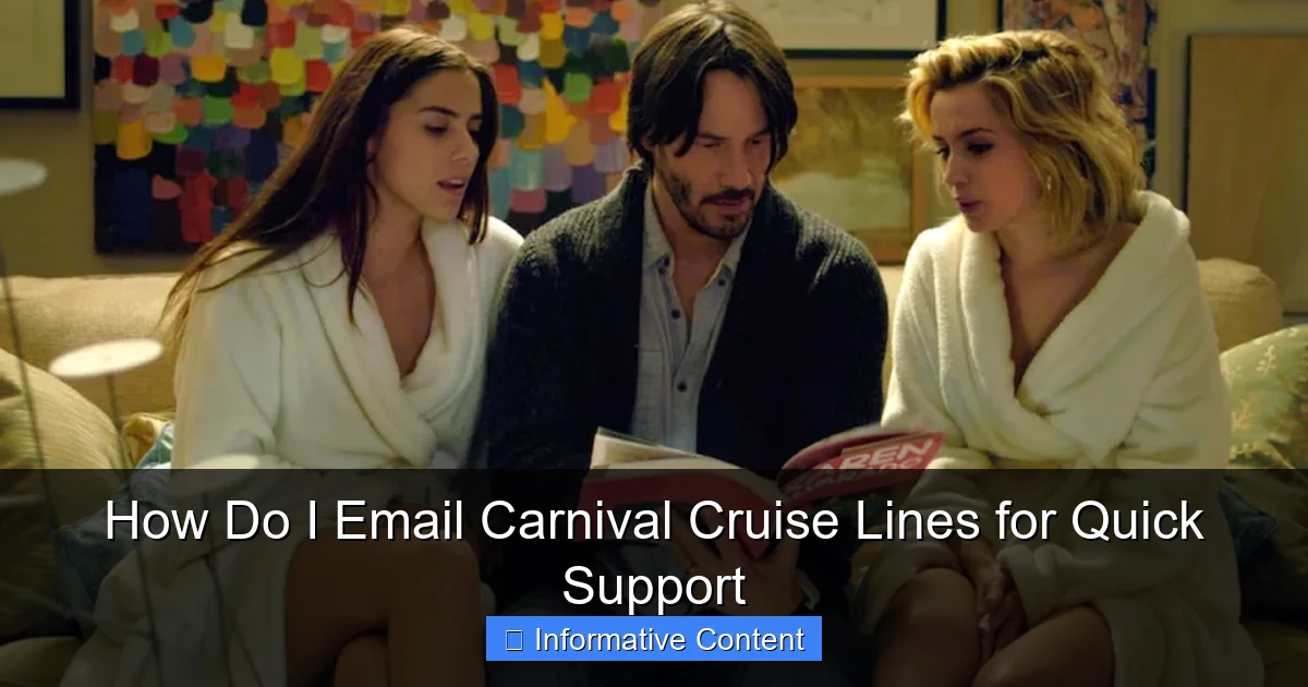 How Do I Email Carnival Cruise Lines for Quick Support