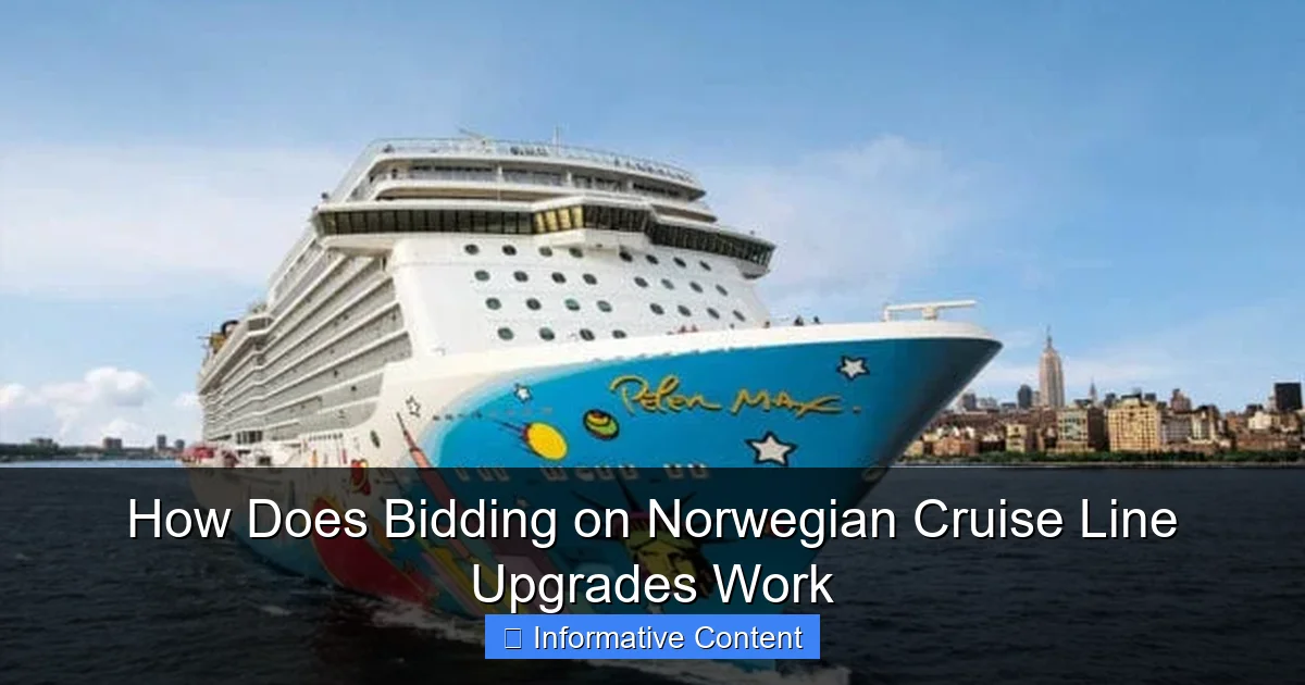 How Does Bidding on Norwegian Cruise Line Upgrades Work