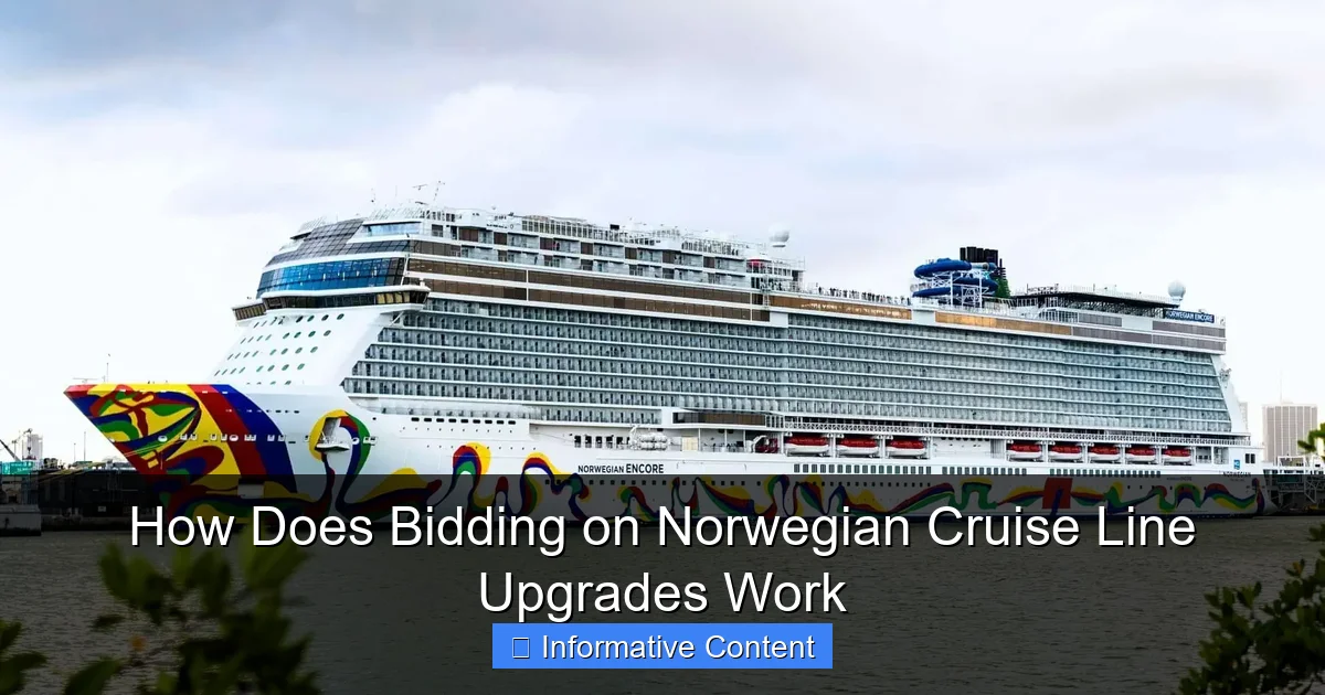 How Does Bidding on Norwegian Cruise Line Upgrades Work
