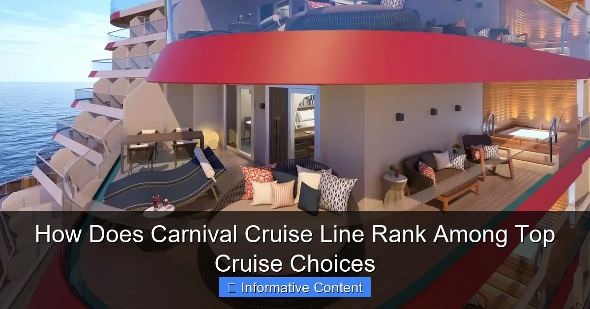 How Does Carnival Cruise Line Rank Among Top Cruise Choices