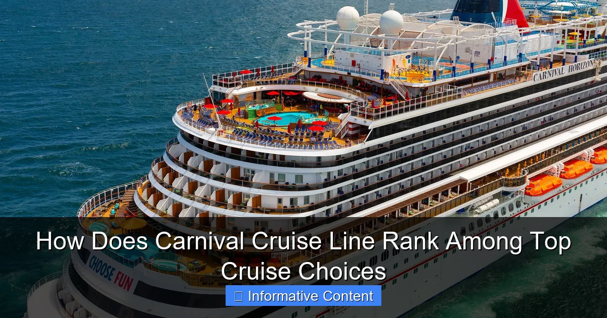 How Does Carnival Cruise Line Rank Among Top Cruise Choices