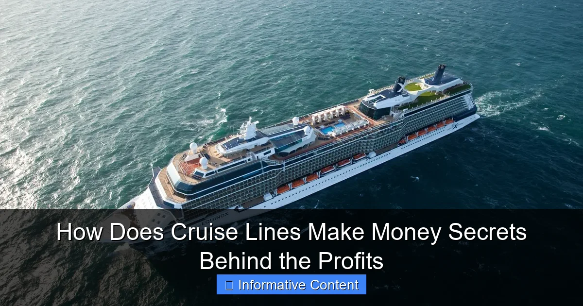 How Does Cruise Lines Make Money Secrets Behind the Profits