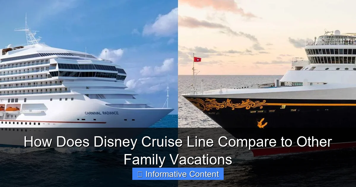 How Does Disney Cruise Line Compare to Other Family Vacations