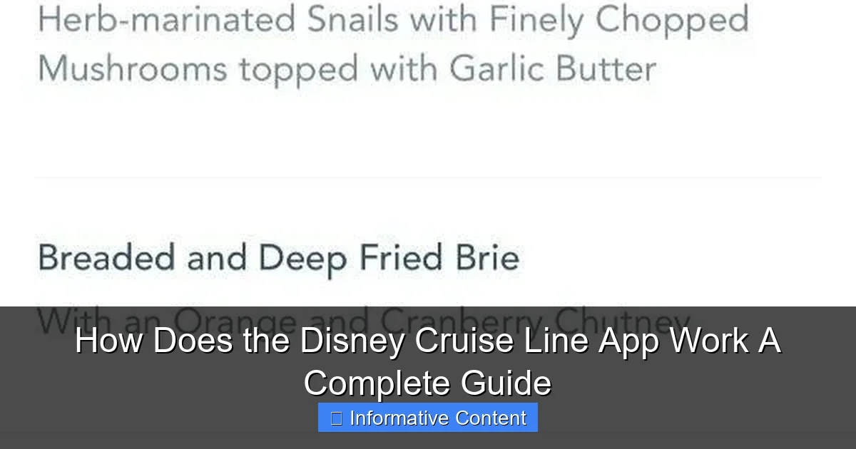 How Does the Disney Cruise Line App Work A Complete Guide