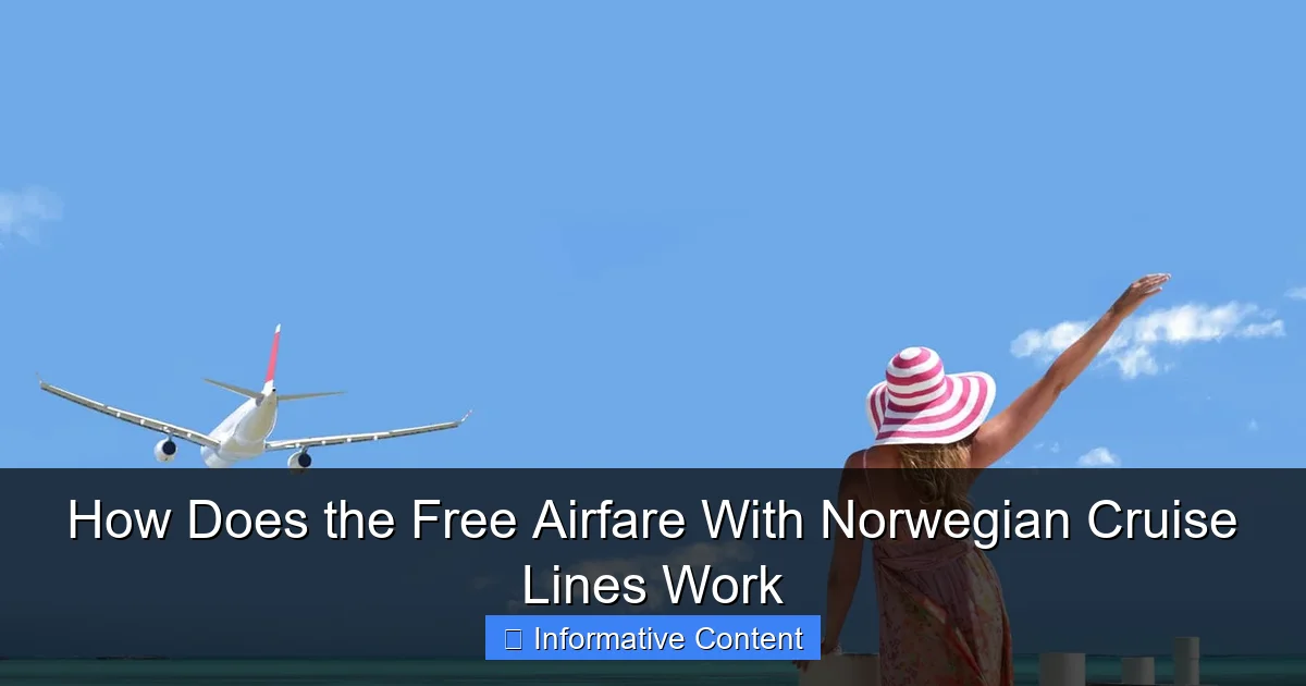 How Does the Free Airfare With Norwegian Cruise Lines Work