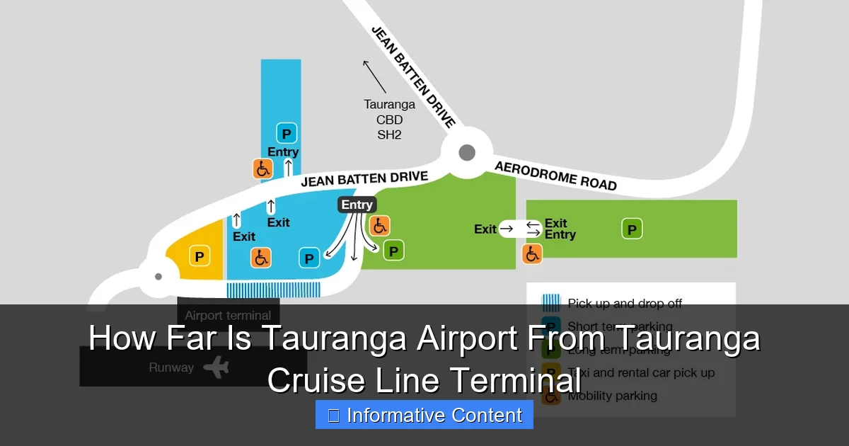 How Far Is Tauranga Airport From Tauranga Cruise Line Terminal