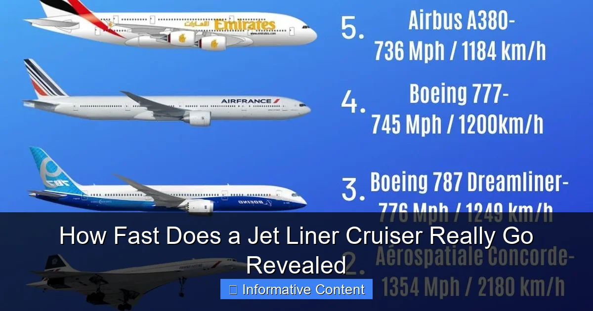 How Fast Does a Jet Liner Cruiser Really Go Revealed