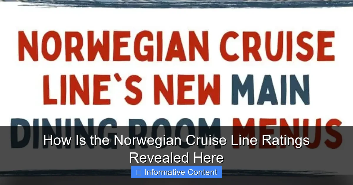 How Is the Norwegian Cruise Line Ratings Revealed Here